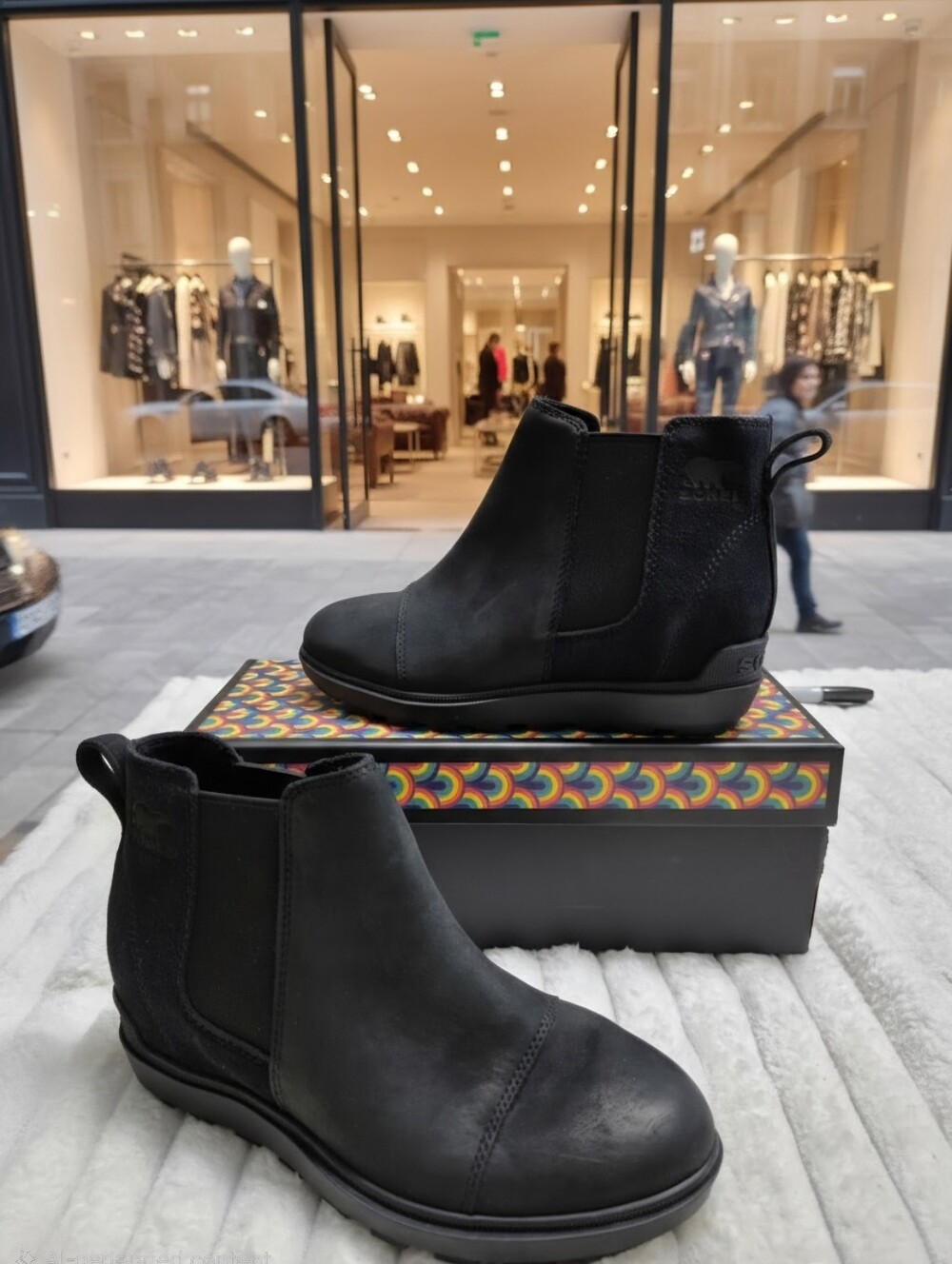 SOREL EVIE II WEDGE CHELSEA BOOTS WOMEN'S SZ 6.5 $140